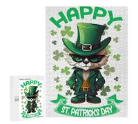 500 PCS Puzzle Per Adolescenti FOX Saint Patricks Puzzle Per Adulti Gioco Pratico Difficile Difficile Unico Compleanno E Regali 500 PCS