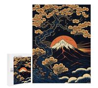 500 PCS Puzzle per Adolescenti Fuji Cherry Blossom Art Puzzle per Adulti Giochi Famiglie Sfida Difficile Aiuta A Eserciare Il Cervello 500 PCS