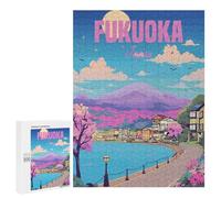 500 PCS Puzzle Per Adolescenti Fukuoka Japan Puzzle Per Adulti Gioco Pratico Difficile Difficile Unico Compleanno E Regali 500 PCS