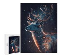 500 PCS Puzzle Per Adolescenti Galactic Deer Art Print-16 Puzzle Per Adolescenti Analisi E Logica Difficile E Sfida Ideale Come Regalo 500 PCS