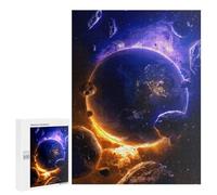 500 PCS Puzzle Per Adolescenti Galactic Planet Orbiting Asteroids Puzzle Per Adulti, Gioco Rompicapo, Gara Di Velocità Manuale, Impegnativo Da Completare 500 PCS