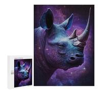 500 PCS Puzzle Per Adolescenti Galactic Rhino Profile-6 Puzzle Per Adulti Analisi E Logica Ogni Pezzo È Unico - Giochi Rompicapo Per Famiglie 500 PCS