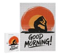 500 PCS Puzzle Per Adolescenti Good Morning Yoga Silhouette Puzzle Per Adolescenti Gioco Rompicapo Migliora La Memoria Regali Di Natale Compleanno 500 PCS