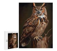 500 PCS Puzzle Per Adolescenti Great Horned Owl Puzzle Per Adulti Gioco Pratico Assemblaggio Di Modelli Regali Unici Per Compleanno E Natale 500 PCS