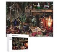 500 PCS Puzzle Per Adolescenti Herbal Magic A Witch's Altar Setup Puzzle Per Adolescenti Gioco Rompicapo Migliora La Memoria Regali Di Natale Compleanno 500 PCS