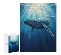 500 PCS Puzzle per Adolescenti Humpback Whale Underwater Puzzle Giochi Rilassanti Ma Divertenti E Umoristici Compleanno E Natale 500 PCS