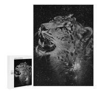 500 PCS Puzzle Per Adolescenti Leopard Black&White Puzzle Per Adulti Migliorano La Memoria Difficili E Stimolanti Rompicapo Giochi Per Famiglie 500 PCS