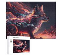 500 PCS Puzzle Per Adolescenti Magical Fox with Electric Tail Puzzle Per Adulti Gioco Pratico Corsa Di Velocità Delle Mani Divertimento Attività A Casa, 500 PCS