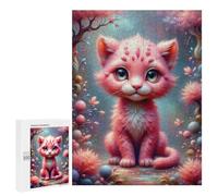 500 PCS Puzzle Per Adolescenti Magical Pink Kitten Fantasy Puzzle Per Adolescenti Difficili Ogni Pezzo È Unico - Regalo Di Compleanno, Regali, 500 PCS