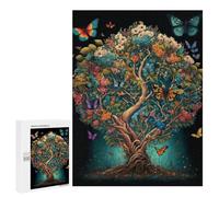 500 PCS Puzzle Per Adolescenti Nature's Symphony Flowers & Butterflies Puzzle Per Adolescenti Migliora La Memoria Sfida Da Completare Giocattoli Educativi Per L'apprendimento 500 PCS