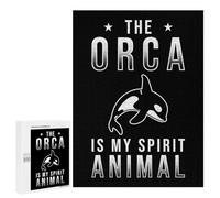 500 PCS Puzzle Per Adolescenti Orca Killer Whale Spirit Puzzle Per Adulti Rompicapo Gioco Analisi E Logica Regali Di Natale Compleanno 500 PCS