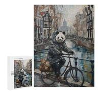 500 PCS Puzzle Per Adolescenti Panda Bicycle Amsterdam Puzzle Per Adulti Giocattoli Fai Da Te Sfida Difficile Regali Antistress 500 PCS