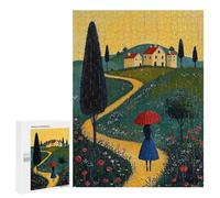 500 PCS Puzzle Per Adolescenti Path to Home - Naïf Whimsical Journey Art Puzzle Per Adulti Giocattoli Antistress Analisi E Logica Interazione Genitore-figlio 500 PCS