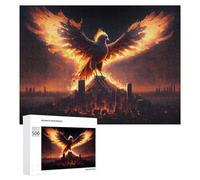 500 PCS Puzzle Per Adolescenti Phoenix Rising A Fiery Awakening -1 Puzzle Per Adulti Giocattolo Decorazione Da Parete Un'opera D'arte Regalo Di Compleanno, Regali, 500 PCS