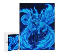 500 PCS Puzzle Per Adolescenti Power Kitsune Fox Neon Puzzle Per Adolescenti Gioco Rompicapo Migliora La Memoria Regali Di Natale Compleanno 500 PCS