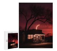 500 PCS Puzzle Per Adolescenti Puzzle 80s Neon Night Moon Puzzle Per Adulti Gioco Rompicapo Ma Divertente E Umoristico Aiuta L'esercizio Del Cervello 500 PCS