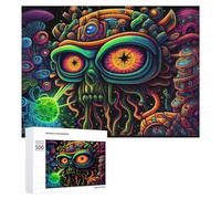 500 PCS Puzzle Per Adolescenti Puzzle Alien Portrait Puzzle Per Adulti Gioco Pratico Assemblaggio Del Modello Regali Unici Per Compleanno E Natale 500 PCS