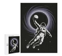 500 PCS Puzzle Per Adolescenti Puzzle Astronaut Slam Dunk in Space Puzzle Per Adulti Gioco Pratico Assemblaggio Del Modello Regali Unici Per Compleanno E Natale 500 PCS