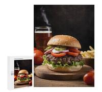 500 PCS Puzzle Per Adolescenti Puzzle Burger And Beer Puzzle Per Adulti Gioco Rompicapo Ma Divertente E Umoristico Aiuta L'esercizio Del Cervello 500 PCS