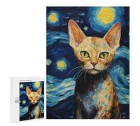 500 PCS Puzzle Per Adolescenti Puzzle Devon Rex Cat Puzzle Per Adulti Gioco Rompicapo Ma Divertente E Umoristico Aiuta L'esercizio Del Cervello 500 PCS