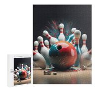 500 PCS Puzzle Per Adolescenti Puzzle Dynamic Bowling Impact Scene Puzzle Per Adulti Gioco Pratico Assemblaggio Del Modello Regali Unici Per Compleanno E Natale 500 PCS