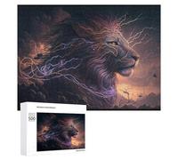 500 PCS Puzzle Per Adolescenti Puzzle Electric Lion Artwork Puzzle Per Adulti Gioco Pratico Assemblaggio Del Modello Regali Unici Per Compleanno E Natale 500 PCS