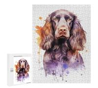 500 PCS Puzzle Per Adolescenti Puzzle English Springer Spaniel Puzzle Per Adulti Gioco Pratico Assemblaggio Del Modello Regali Unici Per Compleanno E Natale 500 PCS