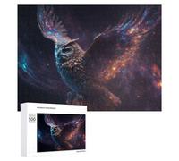 500 PCS Puzzle Per Adolescenti Puzzle Galactic Owl in Flight -1 Puzzle Per Adulti Gioco Rompicapo Ma Divertente E Umoristico Aiuta L'esercizio Del Cervello 500 PCS