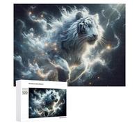500 PCS Puzzle Per Adolescenti Puzzle Galactic White Tiger Puzzle Per Adulti Gioco Pratico Assemblaggio Del Modello Regali Unici Per Compleanno E Natale 500 PCS