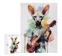 500 PCS Puzzle Per Adolescenti Puzzle Peterbald Cat Puzzle Per Adulti Gioco Pratico Assemblaggio Del Modello Regali Unici Per Compleanno E Natale 500 PCS
