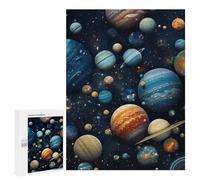 500 PCS Puzzle Per Adolescenti Puzzle Planetary Diversity in Space Puzzle Per Adulti Gioco Pratico Assemblaggio Del Modello Regali Unici Per Compleanno E Natale 500 PCS