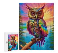 500 PCS Puzzle Per Adolescenti Puzzle Steampunk Owl Artwork-3 Puzzle Per Adulti Gioco Pratico Assemblaggio Del Modello Regali Unici Per Compleanno E Natale 500 PCS