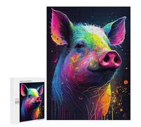 500 PCS Puzzle Per Adolescenti Puzzle The Squealing Pig Puzzle Per Adulti Gioco Pratico Assemblaggio Del Modello Regali Unici Per Compleanno E Natale 500 PCS