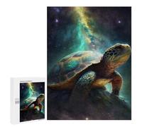 500 PCS Puzzle Per Adolescenti Puzzle Turtle in Space Puzzle Per Adulti Gioco Pratico Assemblaggio Del Modello Regali Unici Per Compleanno E Natale 500 PCS