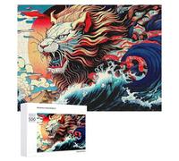 500 PCS Puzzle Per Adolescenti Puzzle Whimsical Waves A Lion's Tale Puzzle Per Adulti Gioco Rompicapo Ma Divertente E Umoristico Aiuta L'esercizio Del Cervello 500 PCS