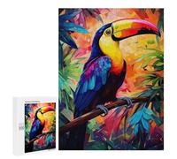 500 PCS Puzzle Per Adolescenti Rainbow Toucan in Paradise Puzzle Per Adolescenti Gioco Rompicapo Migliora La Memoria Regali Di Natale Compleanno 500 PCS