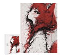 500 PCS Puzzle Per Adolescenti Red Fox Girl Anime Illustration Puzzle Per Adolescenti Giochi Per Famiglie Analisi E Sfida Educativa Logica 500 PCS