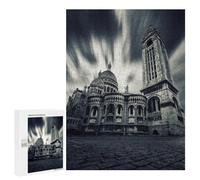 500 PCS Puzzle Per Adolescenti Sacre Coeur Back Side Puzzle Per Adulti Gioco Pratico Corsa Di Velocità Delle Mani Divertimento Attività A Casa, 500 PCS
