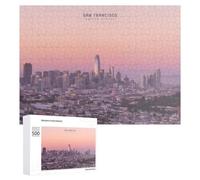 500 PCS Puzzle Per Adolescenti San Francisco Skyline at Sunset Puzzle Per Adolescenti Gioco Rompicapo Migliora La Memoria Regali Di Natale Compleanno 500 PCS