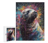 500 PCS Puzzle Per Adolescenti Sea Lion Painting Puzzle Per Adolescenti Gioco Rompicapo Migliora La Memoria Regali Di Natale Compleanno 500 PCS