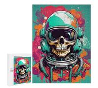 500 PCS Puzzle Per Adolescenti Skull Astronaut in Space Suit -1 Puzzle Per Adolescenti Gioco Rompicapo Migliora La Memoria Regali Di Natale Compleanno 500 PCS