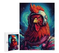 500 PCS Puzzle Per Adolescenti Space Chicken Explorer-4 Puzzle Per Adulti Assemblaggio Del Modello Aiuta L'esercizio Del Cervello Giochi Stimolanti 500 PCS