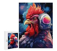 500 PCS Puzzle Per Adolescenti Space Chicken Helmet Art Print-1 Puzzle Per Adolescenti Analisi E Logica Difficile E Sfida Ideale Come Regalo 500 PCS