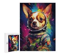 500 PCS Puzzle Per Adolescenti Space Dog Adventure -18 Puzzle Per Adulti Assemblaggio Del Modello Aiuta L'esercizio Del Cervello Giochi Stimolanti 500 PCS
