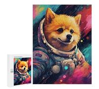 500 PCS Puzzle Per Adolescenti Space Dog Adventure-292 Puzzle Per Adulti Assemblaggio Del Modello Aiuta L'esercizio Del Cervello Giochi Stimolanti 500 PCS
