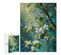 500 PCS Puzzle Per Adolescenti Spring Blossoms in Forest Puzzle Per Adolescenti Taglio Di Precisione Aiuta L'esercizio Del Cervello Regali Per La Riduzione Dello Stress 500 PCS