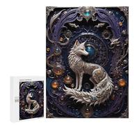 500 PCS Puzzle Per Adolescenti Steampunk Fox Art Deco Puzzle Per Adulti Gioco Pratico Corsa Di Velocità Delle Mani Divertimento Attività A Casa, 500 PCS