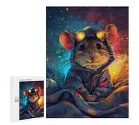 500 PCS Puzzle Per Adolescenti Steampunk Mouse Goggles Puzzle Per Adolescenti Attività Familiari Interazione Genitore-figlio Regali Per Amici E Familiari 500 PCS