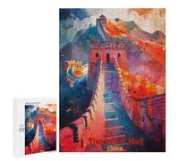 500 PCS Puzzle Per Adolescenti The Great Wall of China Puzzle Per Adulti, Gioco Rompicapo, Gara Di Velocità Manuale, Impegnativo Da Completare 500 PCS