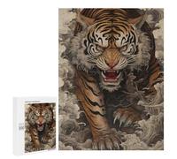 500 PCS Puzzle Per Adolescenti Tiger Rising from Waves Puzzle Per Adolescenti Gioco Rompicapo Migliora La Memoria Regali Di Natale Compleanno 500 PCS